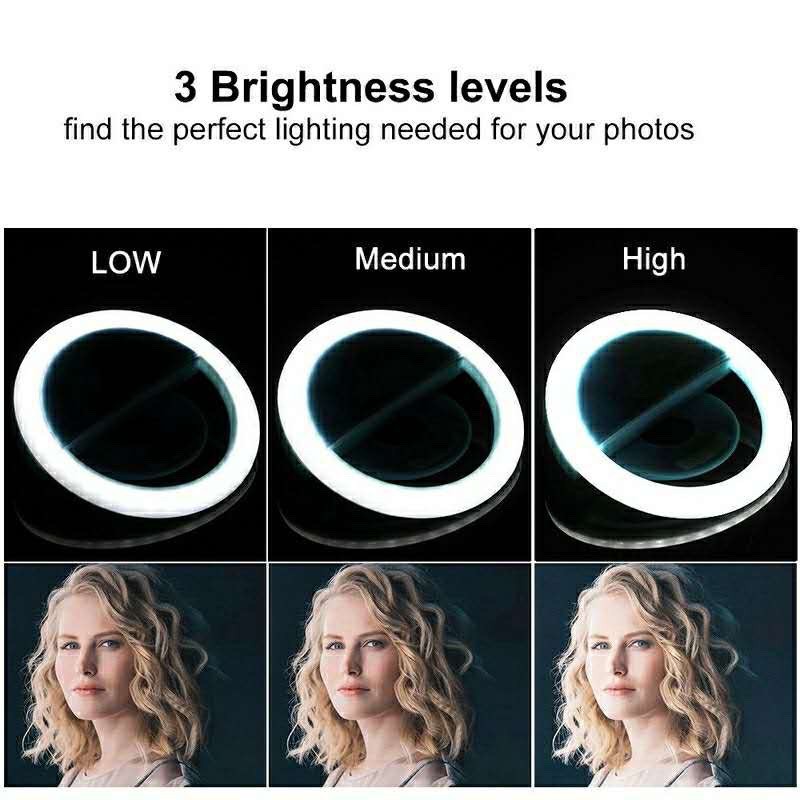 LED Selfie Ring Light 3 Level  - Photography Lighting Description recension och pris