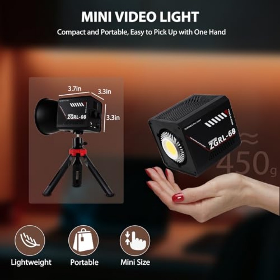 60W COB LED Video Light Handhe - Photography Lighting Handheld recension och pris