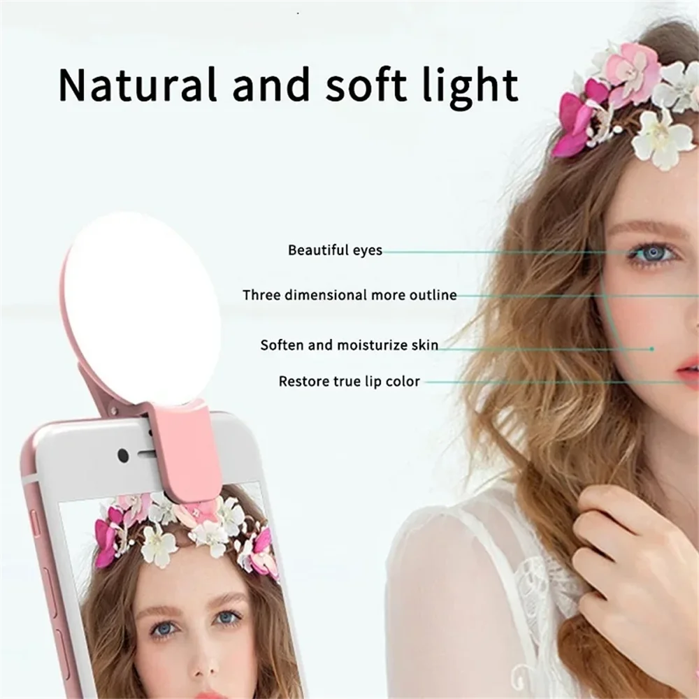 Portable Mini Selfie Ring Ligh - Photography Lighting Description recension och pris