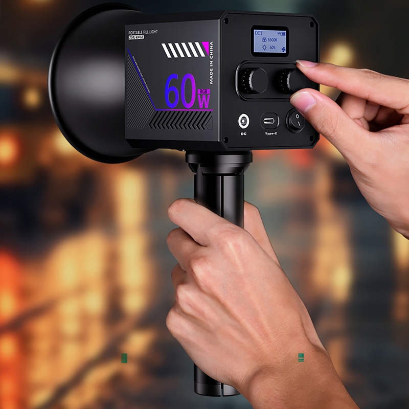 60W RGB Video Light Portable L - Photography Lighting Meter recension och pris