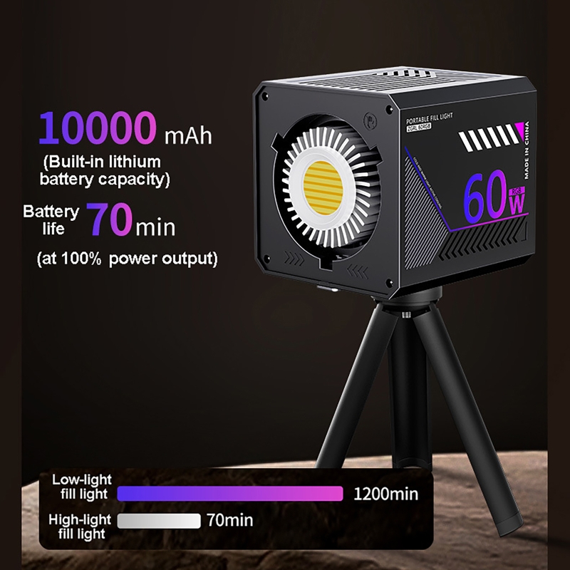 60W RGB Video Light Portable L - Photography Lighting Meter recension och pris