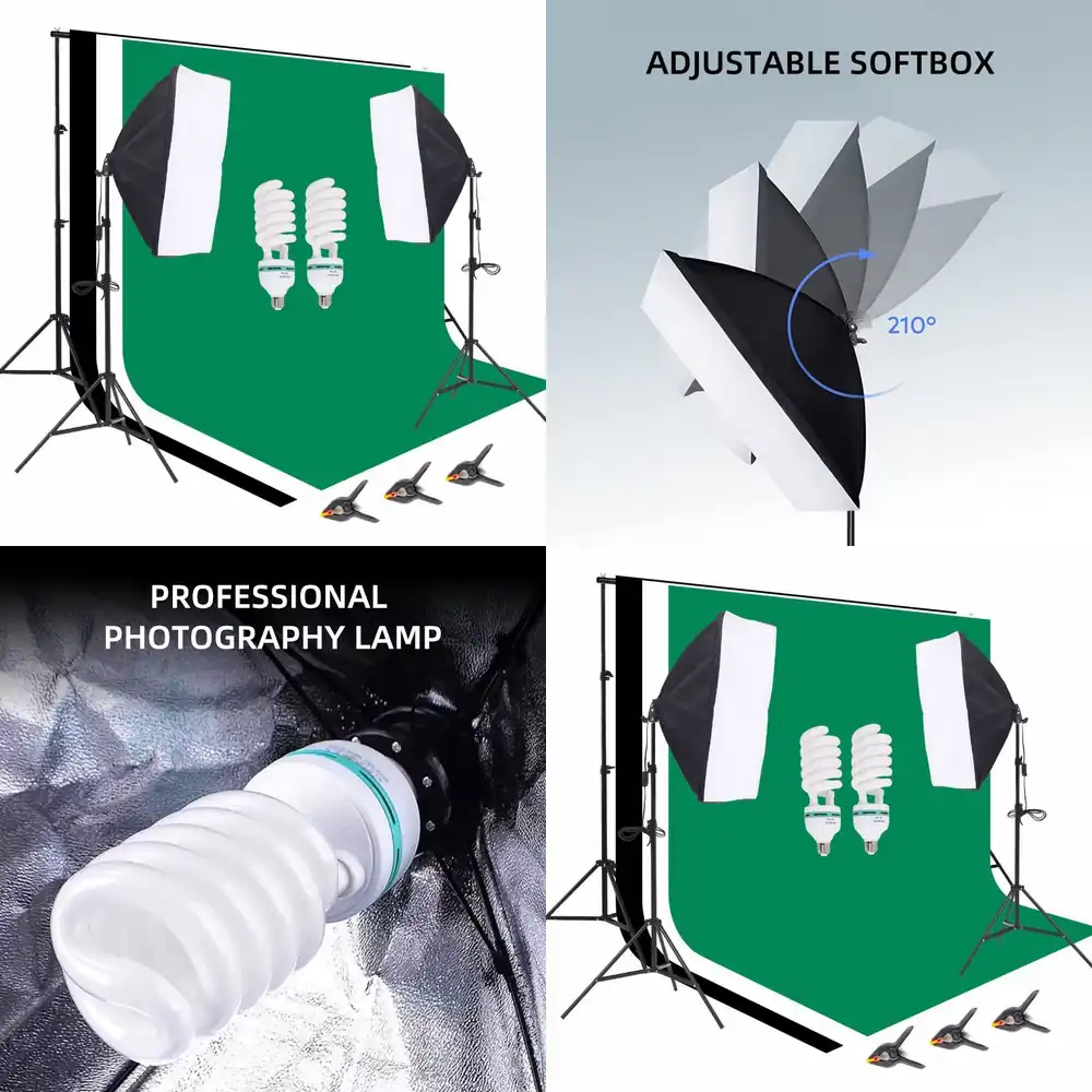 1 Photo Studio Equipment 2.6*3 - Photography Lighting Kit Portable recension och pris