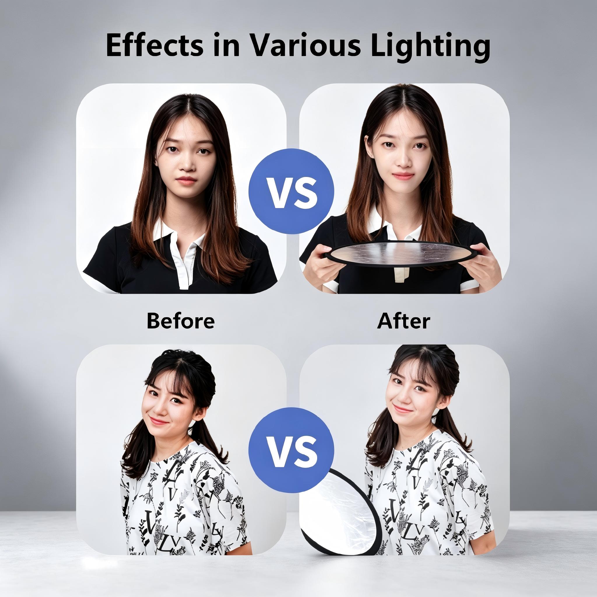 Photography Reflector 2 In 1 L - Photography Lighting Kit Portable recension och pris